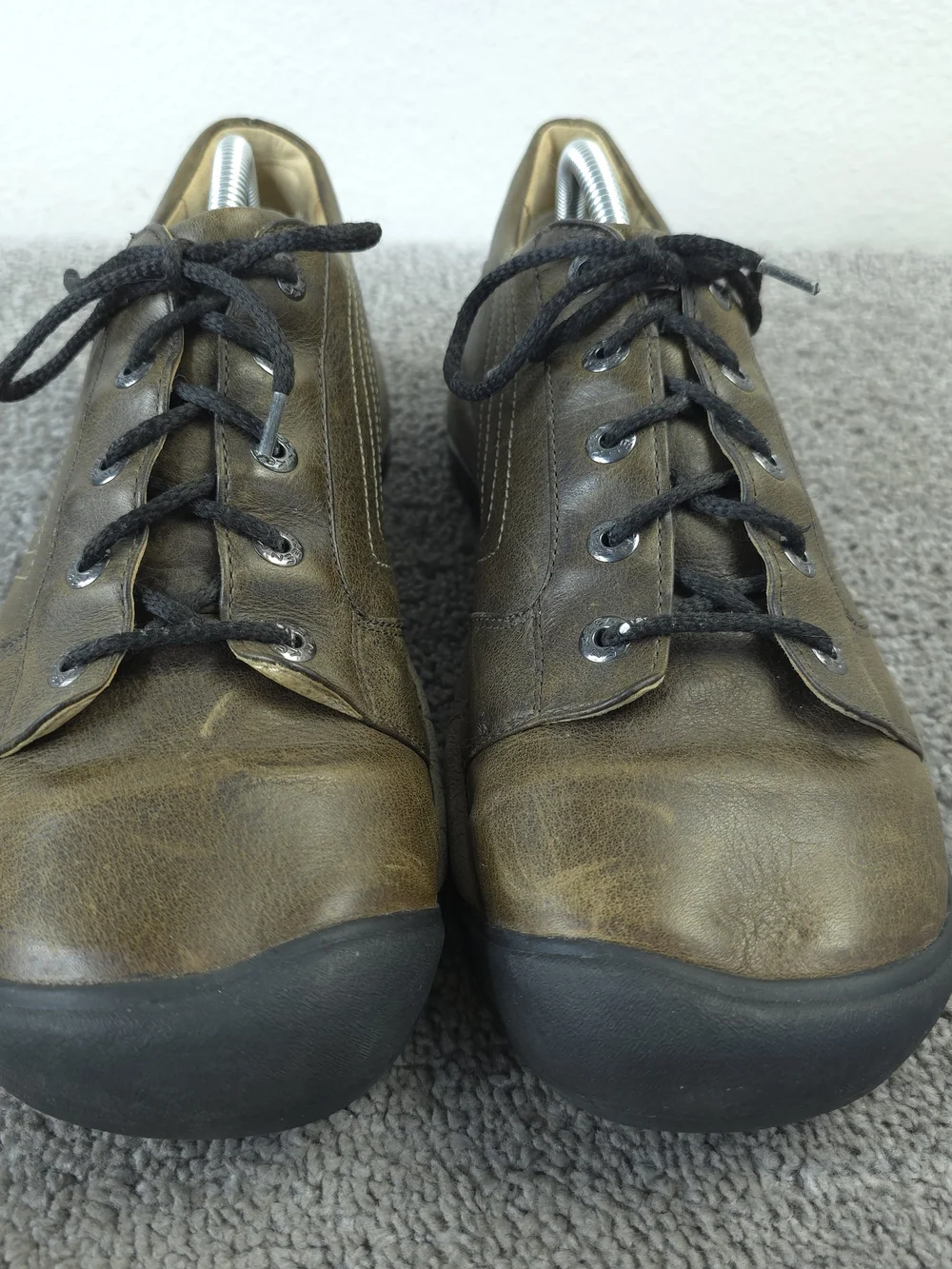 Keen Alki Mens Size 10 Shoes Brown Leather Lace Up Walking Casual Sneakers